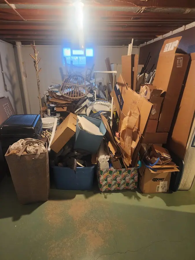 Roll-off dumpster container at job site for 15 Yard Dumpster Rental in Mountain Brook